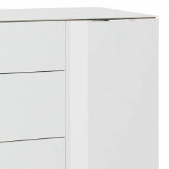 181x99x40 Hohes Sideboard In Weiß Glas - Ayfuna -Landuva Shop 181x99x40 hohes sideboard in weiss glas eiche dekor ayfuna 04