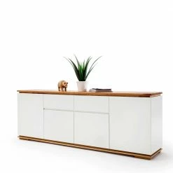 182cm Breite Kombi-Kommode Zweifarbig - Vangels -Landuva Shop 182cm breite kombi kommode zweifarbig in weiss eichefarben vangels 04