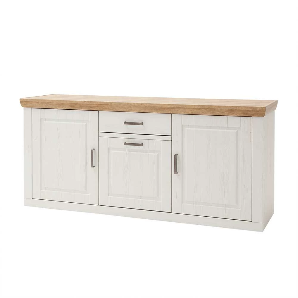 183x85x50 Anrichte Sideboard mit Sockel - Samula 183x85x50 Anrichte Sideboard Mit Sockel - Samula -Landuva Shop 183x85x50 anrichte sideboard mit sockel in weiss eichefarben samula f