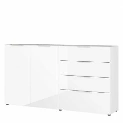 184x101x42 Cm Design Sideboard Mit Glas Beschichtung - Daven