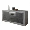 184x86x43 Sideboard In Grau Zweifarbig - Faith -Landuva Shop 184x86x43 sideboard in grau zweifarbig mit sockelgestell faith f