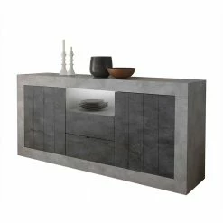 184x86x43 Sideboard In Grau Zweifarbig - Faith