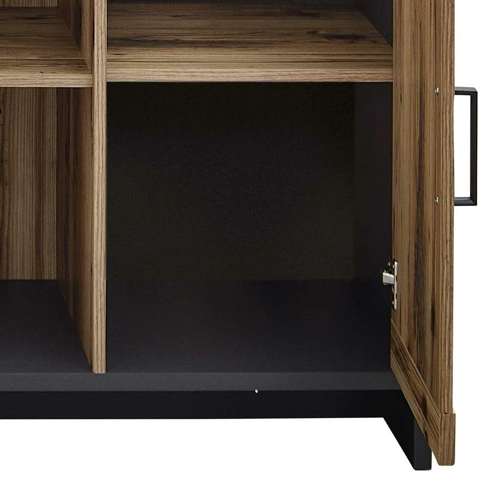 184x89x45 Sideboard in rustikalem Holz Dekor - Olegana 184x89x45 Sideboard In Rustikalem Holz Dekor - Olegana -Landuva Shop 184x89x45 sideboard in rustikalem holz dekor und dunkelgrau olegana 05