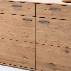 184x90x44 Eiche Anrichte Mit Vier Türen - Assela -Landuva Shop 184x90x44 eiche anrichte mit vier tueren und zwei schubladen modern assela 05