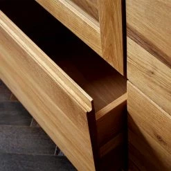 185x84x40 Sideboard Aus Zerreiche Massivholz - Palium -Landuva Shop 185x84x40 sideboard aus zerreiche massivholz mit griffmulden palium 05