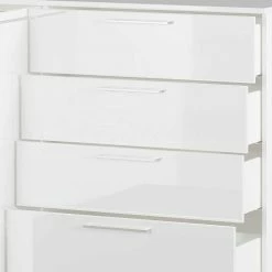 186x107x40 Cm Hochglanz Sideboard In Weiß - Alida -Landuva Shop 186x107x40 cm hochglanz sideboard in weiss mit metallgriffen alida 05