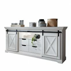 189x87x40 Landhaus Anrichte Mit Schiebetüren - Kuito