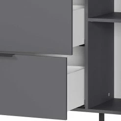 192x98x40 Hohes Sideboard In Dunkelgrau - Lurys 7 192x98x40 Hohes Sideboard In Dunkelgrau - Lurys -Landuva Shop 192x98x40 hohes sideboard in dunkelgrau mit wildeiche viel stauraum lurys 05