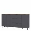 192x98x40 Hohes Sideboard In Dunkelgrau - Lurys 1 192x98x40 Hohes Sideboard In Dunkelgrau - Lurys -Landuva Shop 192x98x40 hohes sideboard in dunkelgrau mit wildeiche viel stauraum lurys f