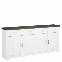 194x91x37 Holzanrichte In Weiß & Grau - Ayrinu 3 194x91x37 Holzanrichte In Weiß & Grau - Ayrinu -Landuva Shop 194x91x37 holzanrichte in weiss grau aus massivholz mit metallgriffen ayrinu 01