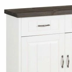 194x91x37 Holzanrichte In Weiß & Grau - Ayrinu 6 194x91x37 Holzanrichte In Weiß & Grau - Ayrinu -Landuva Shop 194x91x37 holzanrichte in weiss grau aus massivholz mit metallgriffen ayrinu 04