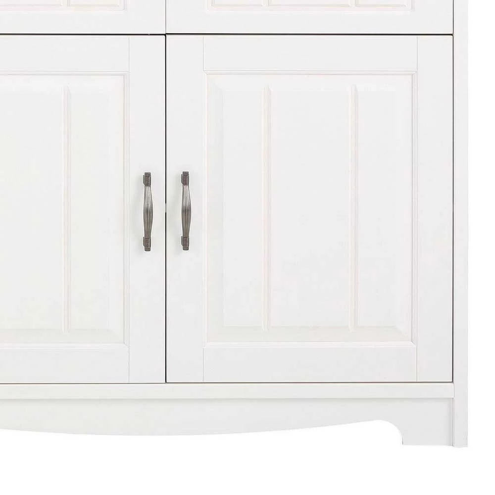 194x91x37 Holzanrichte in Weiß & Grau - Ayrinu 194x91x37 Holzanrichte In Weiß & Grau - Ayrinu -Landuva Shop 194x91x37 holzanrichte in weiss grau aus massivholz mit metallgriffen ayrinu 05