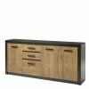198cm Langes Sideboard In Kastanie Holz-Optik - Ebrican 2 198cm Langes Sideboard In Kastanie Holz-Optik - Ebrican -Landuva Shop 198cm langes sideboard in kastanie holz optik und schwarz ebrican f