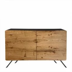 2-türige Kommode Mit Eiche Furnier Front - Yestinas