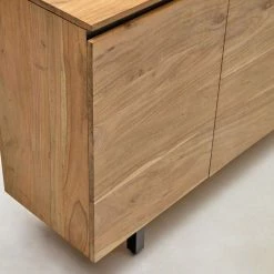 200x78x40 Skandi Sideboard Mit Vier Türen - Pressin -Landuva Shop 200x78x40 skandi sideboard mit vier tueren aus akazie metall pressin 03