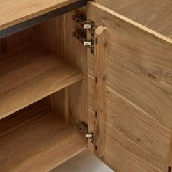 200x78x40 Skandi Sideboard Mit Vier Türen - Pressin -Landuva Shop 200x78x40 skandi sideboard mit vier tueren aus akazie metall pressin 04