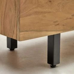 200x78x40 Skandi Sideboard Mit Vier Türen - Pressin -Landuva Shop 200x78x40 skandi sideboard mit vier tueren aus akazie metall pressin 06