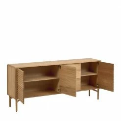 200x86x45 Skandi Sideboard In Eiche - Grover -Landuva Shop 200x86x45 skandi sideboard in eiche mit drei tueren schubladen grover 03