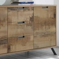 206x85x50 Cm Sideboard Mit Metall-Füßen - Shinoria 5 206x85x50 Cm Sideboard Mit Metall-Füßen - Shinoria -Landuva Shop 206x85x50 cm sideboard mit metall fuessen 3 tueren 3 schubladen shinoria 03