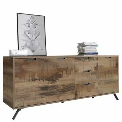 206x85x50 Cm Sideboard Mit Metall-Füßen - Shinoria