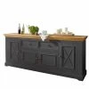 209x88x42 Landhaus Sideboard Zweifarbig - Ustricia -Landuva Shop 209x88x42 landhaus sideboard zweifarbig in grau eichefarben aus kiefer ustricia f