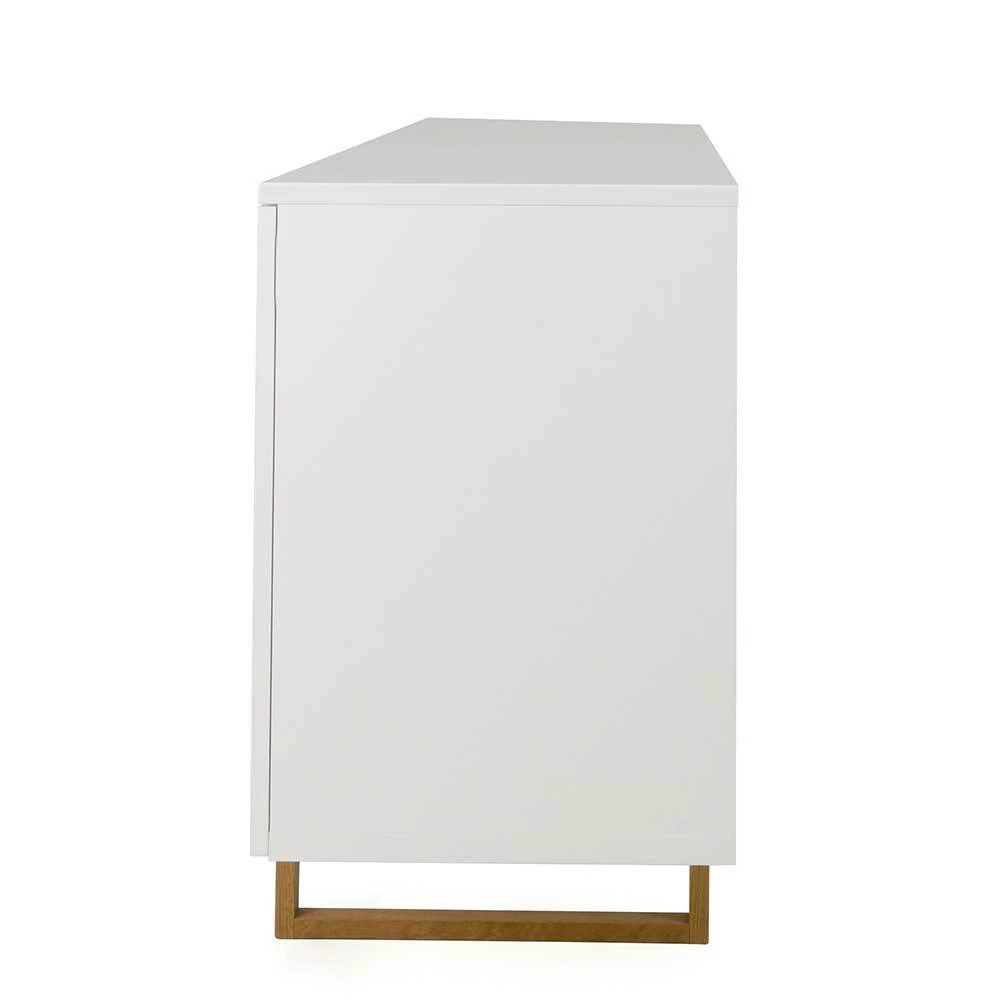 216x78x43 Skandi Sideboard mit Bügelgestell aus Holz - Toinun 216x78x43 Skandi Sideboard Mit Bügelgestell Aus Holz - Toinun -Landuva Shop 216x78x43 skandi sideboard mit buegelgestell aus holz in weiss eiche toinun 05
