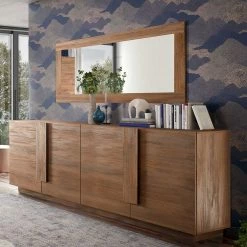241x90x44 Sideboard In Natur Holzoptik - Basento II -Landuva Shop 241x90x44 sideboard in natur holzoptik mit vier tueren basento ii 05