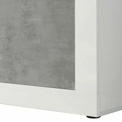 3-türiges Design-Sideboard In Beton Dekor - Narandu 5 3-türiges Design-Sideboard In Beton Dekor - Narandu -Landuva Shop 3 tueriges design sideboard in beton dekor hochglanz weiss narandu 03