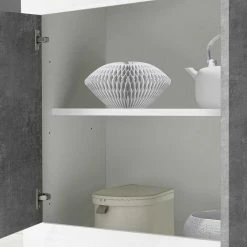 3-türiges Design-Sideboard In Beton Dekor - Narandu 7 3-türiges Design-Sideboard In Beton Dekor - Narandu -Landuva Shop 3 tueriges design sideboard in beton dekor hochglanz weiss narandu 05