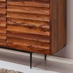 3-türiges Design-Sideboard Mit 150cm Breite - Adair 6 3-türiges Design-Sideboard Mit 150cm Breite - Adair -Landuva Shop 3 tueriges design sideboard mit 150cm breite aus sheesham holz metall adair 04