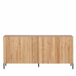 3-türiges Designer Sideboard In Natur Eiche - Cegrada 4 3-türiges Designer Sideboard In Natur Eiche - Cegrada -Landuva Shop 3 tueriges designer sideboard in natur eiche mit metallbeinen in schwarz cegrada 02