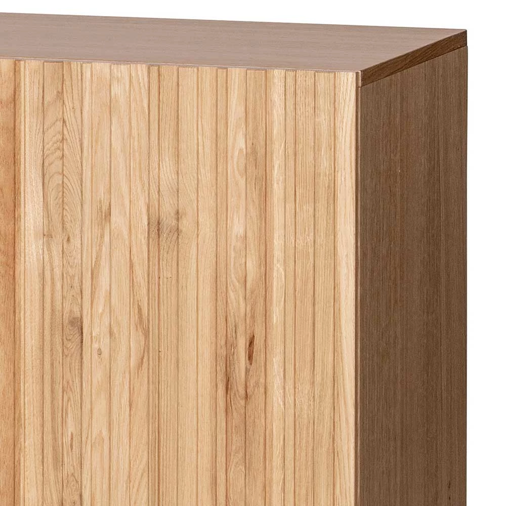 3-türiges Designer Sideboard in Natur Eiche - Cegrada 3-türiges Designer Sideboard In Natur Eiche - Cegrada -Landuva Shop 3 tueriges designer sideboard in natur eiche mit metallbeinen in schwarz cegrada 05