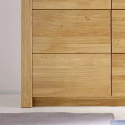 3-türiges Sideboard Landuva Mit Schublade -Landuva Shop 3 tueriges sideboard schublade asteiche geoelt 163cm breit landuva 04