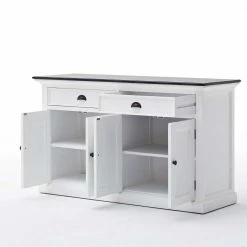 4-türiges Sideboard Aus Mahagoni Provona In Weiß 5 4-türiges Sideboard Aus Mahagoni Provona In Weiß -Landuva Shop 4 tueriges sideboard aus mahagoni in weiss schwarz provona 03