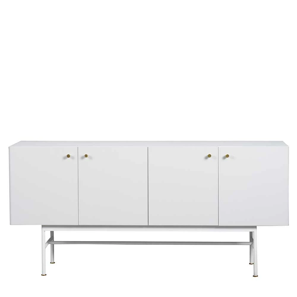 4-türiges Sideboard mit Bodenfreiheit - Avidlo 4-türiges Sideboard Mit Bodenfreiheit - Avidlo -Landuva Shop 4 tueriges sideboard mit bodenfreiheit in weiss aus mdf stahl avidlo 03