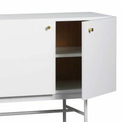 4-türiges Sideboard Mit Bodenfreiheit - Avidlo 6 4-türiges Sideboard Mit Bodenfreiheit - Avidlo -Landuva Shop 4 tueriges sideboard mit bodenfreiheit in weiss aus mdf stahl avidlo 04