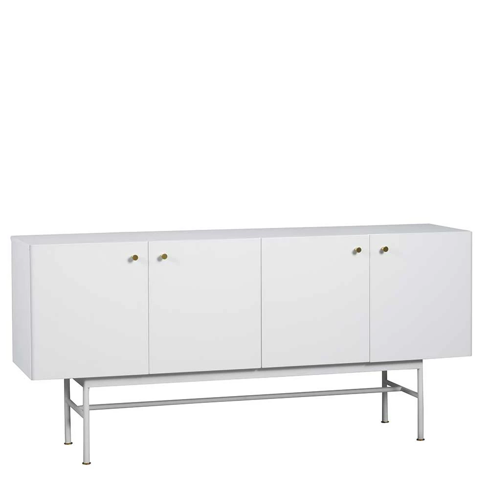 4-türiges Sideboard mit Bodenfreiheit - Avidlo 4-türiges Sideboard Mit Bodenfreiheit - Avidlo -Landuva Shop 4 tueriges sideboard mit bodenfreiheit in weiss aus mdf stahl avidlo f