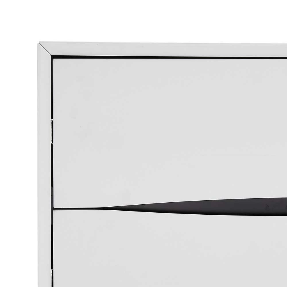 6 Schubladen Kommode in Weiß mit Schwarz - Vasdov 6 Schubladen Kommode In Weiß Mit Schwarz - Vasdov -Landuva Shop 6 schubladen kommode in weiss mit schwarz skandi stil modern vasdov 05