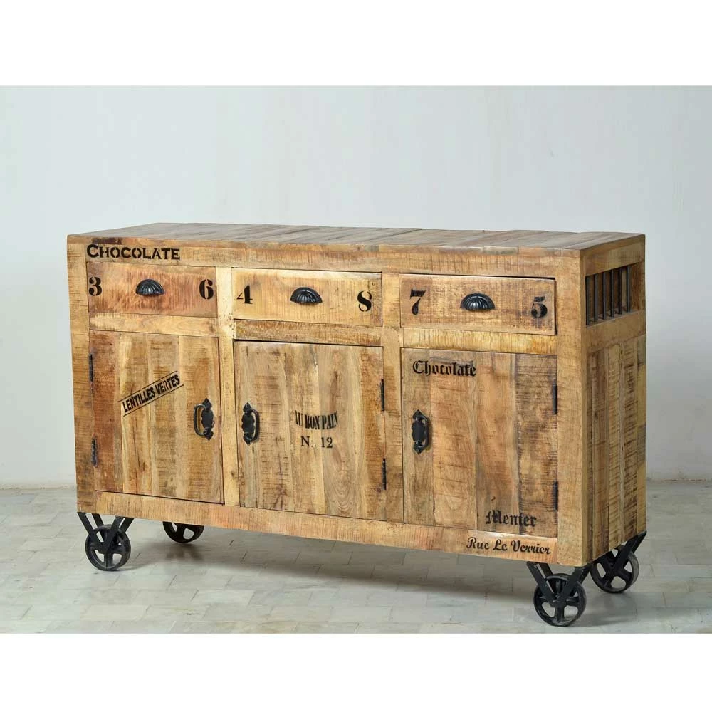 Anrichte Indri auf Rollen Anrichte Indri Auf Rollen -Landuva Shop anrichte rollen industry style indri html 01