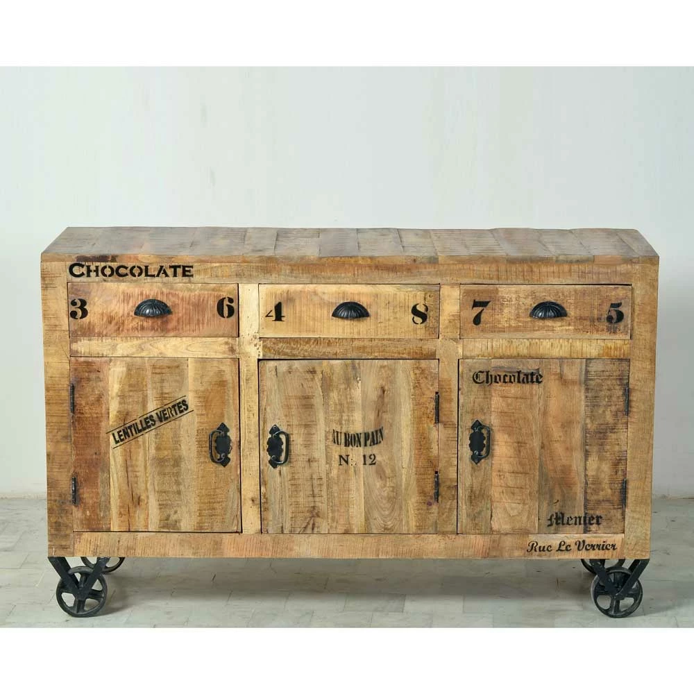 Anrichte Indri auf Rollen Anrichte Indri Auf Rollen -Landuva Shop anrichte rollen industry style indri html 02