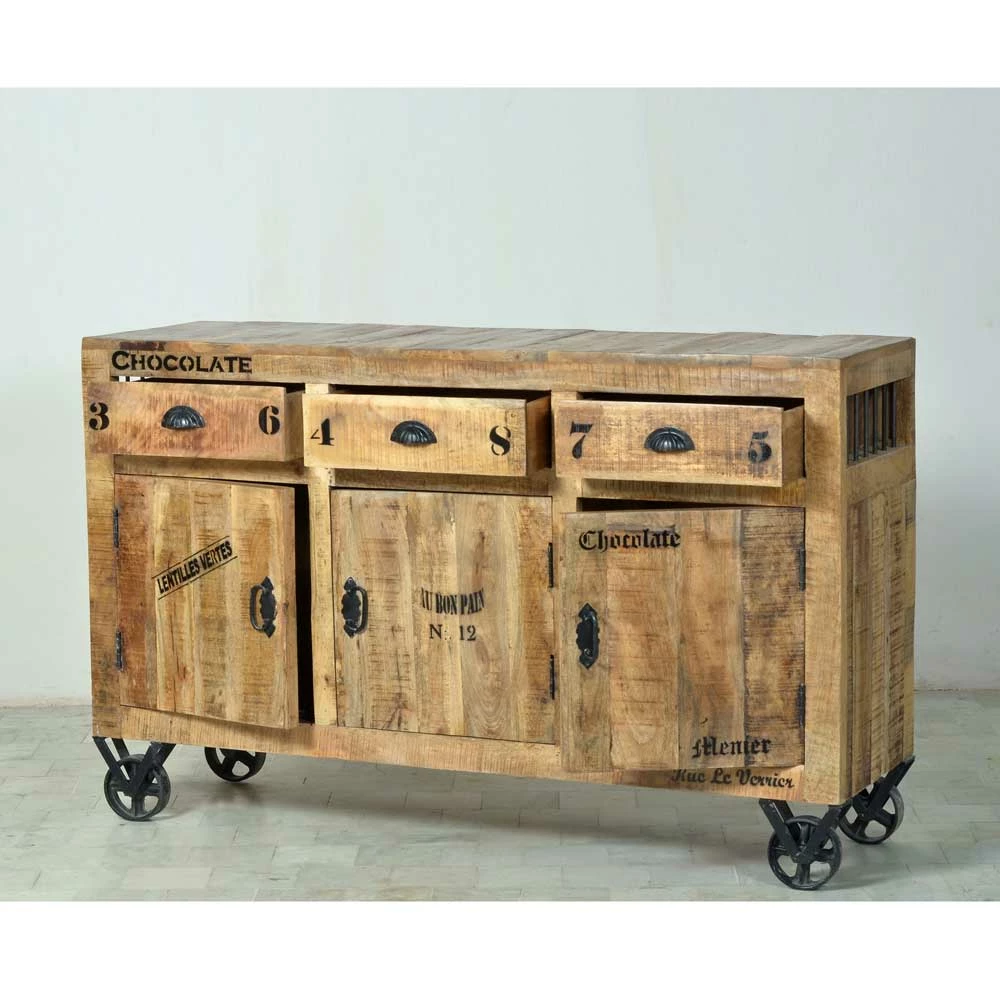 Anrichte Indri auf Rollen Anrichte Indri Auf Rollen -Landuva Shop anrichte rollen industry style indri html 03