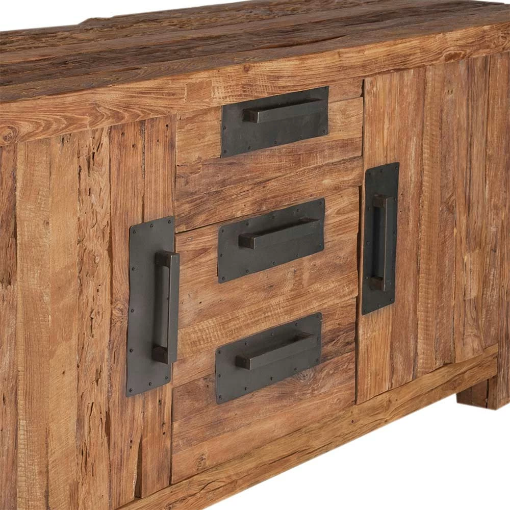 Anrichte Ragista aus Teak Altholz Anrichte Ragista Aus Teak Altholz -Landuva Shop anrichte teak altholz landhaus rustikal ragista 06