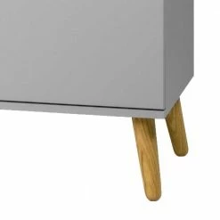 Breite Kombikommode In Grau & Eiche Revanio 2-türig -Landuva Shop breite kombikommode in grau eiche 2 tuerig 3 schubladen revanio 03