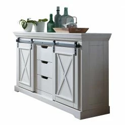 Country Design Sideboard Mit Schiebetüren - Kuito