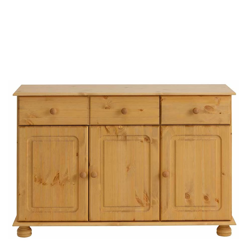 Country Kombi-Kommode in Kiefer gebeizt & geölt - Roshan Country Kombi-Kommode In Kiefer Gebeizt & Geölt - Roshan -Landuva Shop country kombi kommode in kiefer gebeizt geoelt 118x76x35 cm roshan 02