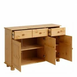 Country Kombi-Kommode In Kiefer Gebeizt & Geölt - Roshan 5 Country Kombi-Kommode In Kiefer Gebeizt & Geölt - Roshan -Landuva Shop country kombi kommode in kiefer gebeizt geoelt 118x76x35 cm roshan 03