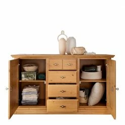 Country Style Anrichte In Eichefarben - Vlota -Landuva Shop country style anrichte in eichefarben gebeiztes kiefernholz vlota 03