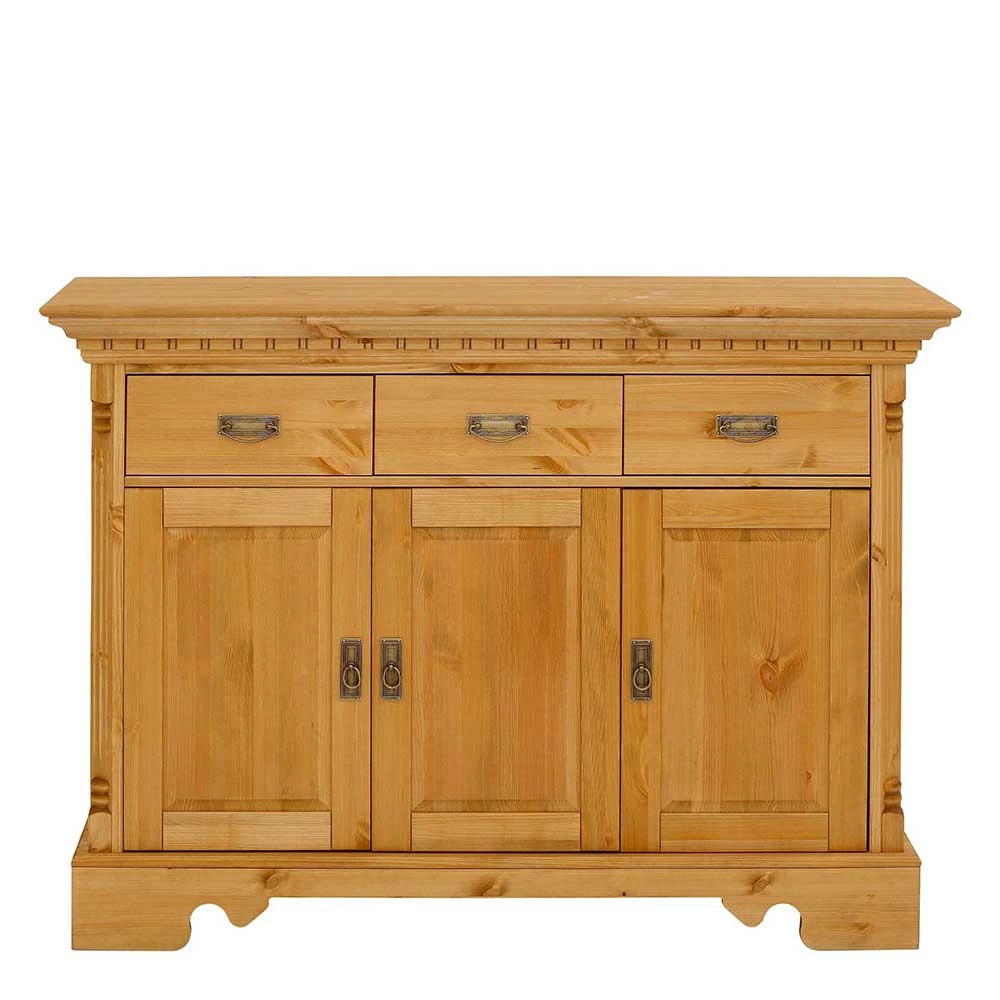 Dekorative Kombi Kommode aus Kiefer massiv - Fausanda Dekorative Kombi Kommode Aus Kiefer Massiv - Fausanda -Landuva Shop dekorative kombi kommode aus kiefer massiv 138x103x45 cm fausanda 01