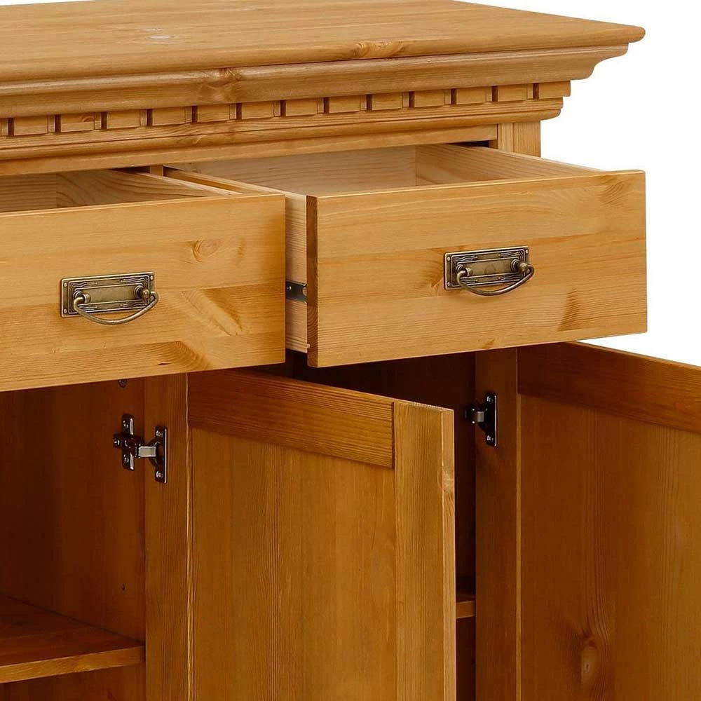 Dekorative Kombi Kommode aus Kiefer massiv - Fausanda Dekorative Kombi Kommode Aus Kiefer Massiv - Fausanda -Landuva Shop dekorative kombi kommode aus kiefer massiv 138x103x45 cm fausanda 05