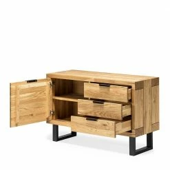 Design Kombi-Kommode Im Industrial Style - Vastillo -Landuva Shop design kombi kommode im industrial style aus asteiche metall vastillo 03